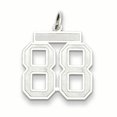 thumbnail image 1 of 925 Sterling Silver Number 88 Pendentif Pendentif Charmes, 1 of 6