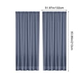 thumbnail image 2 of ZENGHUIJ Solid-Color Double-String Polyester Curtain Sheers Semi-Sheer Curtains Rod-Pocket Style Semi-Sheer Curtains, 2 of 6