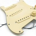 thumbnail image 4 of 3X Guitare Électrique Pickguard Pickups Pré-Câblée Assemblage de Plaque SSS Jaune, 4 of 8