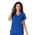 thumbnail image 1 of EON Women's COOLMAX V-Neck Mesh Panel Solid Scrub Top, 1 of 1