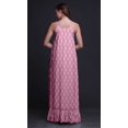 thumbnail image 2 of Bimba Rose Pâle2 Bloc Floral Imprimé Vêtement de Nuit pour Femmes Longue Robe Maxi à Bretelles Spaghetti Tenue de Sommeil Robe X-Small, 2 of 5