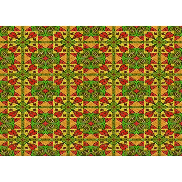 Ahgly Tapis Rectangulaire Lavable en Machine Intérieur Transitionnel Vert Pistache, 2 Pieds x 4 Pieds