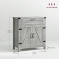 thumbnail image 3 of HOMCOM Farmhouse Sideboard Buffet Cabinet with Drawer and Adjustable Shelf, 3 of 9