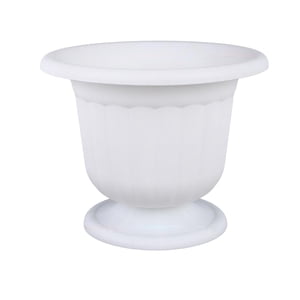 jinwen Classic Urn Planter, Outdoor Urns Planters, Pedestal Flower vases Plant Pot, for 30.5cm x 20cm x 24cm
