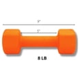 thumbnail image 4 of HAJEX Neoprene Dumbbells Set with Rack - Pairs of 3, 5, 8 LB, 4 of 4