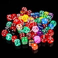 thumbnail image 4 of 100PCS 0.55in Game Dice Set 6 Sided Novelty Acrylic Dice Round Corner Dice, 4 of 10