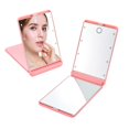 thumbnail image 2 of LOVEVER Cosmetic Mirror With Led Lights  Dimmable Touch Sensor Magnification Glass Folding Makeup Mirror For Women Portable - White, 2 of 6