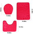 thumbnail image 3 of LSLJS Bathroom Rugs Sets 3 Piece Bathroom Carpet, Super Soft Non Slip Bathtub Carpet and Absorbent Bath Mat, Bathroom Carpet, Plush Bath Mat for Bathroom, 3 of 8