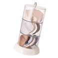 thumbnail image 3 of Multi Layer Powder Puff Organizer Breathable Dustproof Earring White Rotatable Container for Home 3 Tiers, 3 of 9