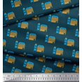 thumbnail image 2 of Soimoi Velvet Fabric House Architectural Fabric Prints By Yard 58 Inch Wide, 2 of 5