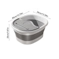 thumbnail image 3 of PRETXORVE Foldable Bath With Handle And Lid Portable Bath Spa With Massage Acupoints Portable Bath Foldable Spa For, 3 of 6