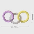 thumbnail image 3 of Binwennn Tug Rings For Dogs 3 Rings Puller Dog Toy Pet Supplies Promotes Teeth Care Exercise Outdoor Teether For Indoor Backyard Play 1pc Dog Indestructible Soft Extra Tough Dog for Large Dogs Dog, 3 of 3