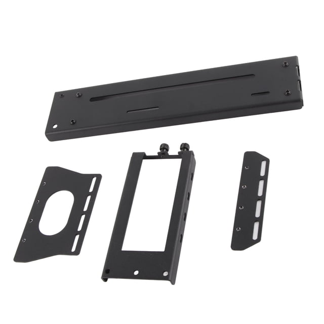 Support de Support GPU, Support de Carte Graphique Vertical Réglable avec Éclairage LED ARGB 7 Emplacements PCI, PCI E 3.0 X16 Carte Graphique VGA Sag Support pour ATX PC Cas