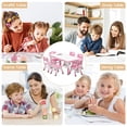 thumbnail image 4 of GloryStar Height Adjustable Kids Table and 6 Chairs Set - Graffiti Desktop, Easy-to-Clean Arts & Crafts Table with Non-Slip Legs, Detachable Storage Box for Daycare, Classroom, and Home, 4 of 8