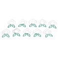 thumbnail image 1 of Clips Papier, 100 Pcs Lumière Processus Portable Galvanoplastie en Forme de Trombones pour le Bureau pour les Documents Radis Blanc, 1 of 8