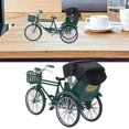 thumbnail image 4 of 3 Wheel Rickshaw Model, Cute Style Rickshaw Model Decorative Interesting  For Home Black,Green, 4 of 8