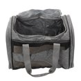 thumbnail image 4 of Porte-animaux de Compagnie, Extra Large Fenêtre Réfléchissant Sangle Chien Transporteur Sac de Voyage Élégant Multi Grille Conception Haute Élasticité PVC Pliage pour l'Extérieur pour le Vin de Chat Rouge, Gris, 4 of 8