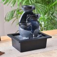 thumbnail image 2 of Tabletop Water Fountain Feng Shui Waterfall Landscape Home Table Ornaments A, 2 of 5