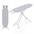 thumbnail image 1 of Costway Compact & Portable Ironing Board with Iron Rest Removable Cover Sturdy Metal Frame Gray, 1 of 9