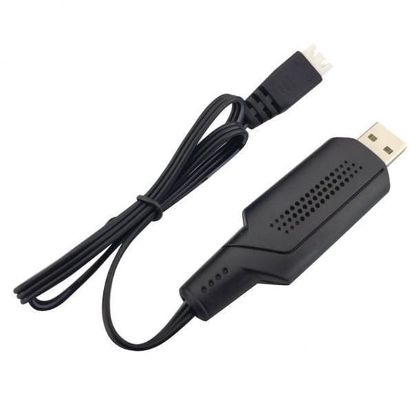 Yinanstore 2xDrone 2S Câble de Charge de Batterie 7,4 V Ligne de Câble de Connexion USB, Noir, 2 Pcs