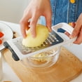 thumbnail image 4 of Box Grater , With Handle For Cheese, Vegetables, Ginger, Handheld Food Shredde, 4 of 6