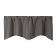 thumbnail image 3 of veasfak Pub Cafe Kitchen Short Solid Color Window Curtain Panel Valance 1 Panel 132x46cm Deep Grey, 3 of 7