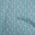 thumbnail image 1 of oneOone Polyester Spandex Turquoise Blue Fabric Fruits Craft Projects Decor Fabric Printed By The Yard 56 Inch Wide, 1 of 4