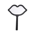 thumbnail image 1 of Black Portable Lip Shaped Makeup Mirror For On The Go Touch Ups Compact For Purse And Travel 6.29 Inches By 4.72 Inches, 1 of 6