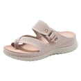thumbnail image 2 of IUJSOY Walking Sandals for Women Lightweight Mesh Open Toe Comfort Footbed Platform Slip on Shoes, 2 of 8