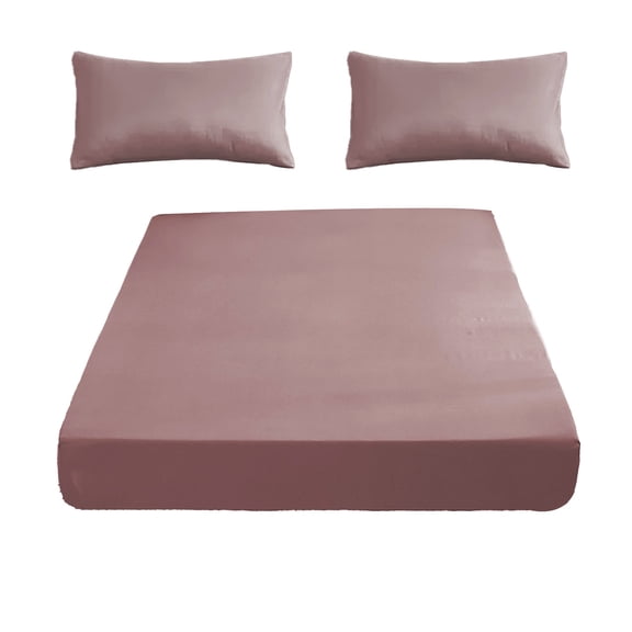 Drap-housse pour Lit Double, Housse de Matelas en Tricot Extensible avec Bords Élastiques, Conception Antidérapante Qui Reste en Place pour la Maison et la Chambre, Tissu en Polyester Doux et Respirant
