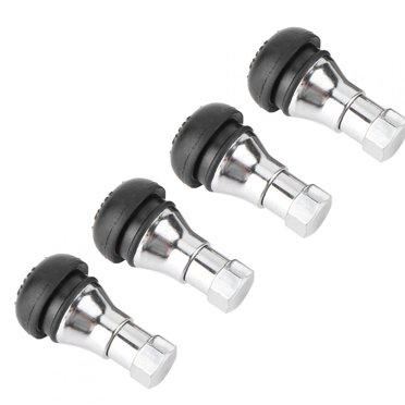 Stem Cap Kit,4Pcs Aluminum Alloy Rubber Tire Valve Stem Cap Wheel Valve Stem Cap Exquisite Design