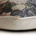 thumbnail image 2 of Decorative Grey 26"x26" (65x65 cm) Euro Size Shams, Cotton & Linen Beaded Printed Euro Shams For Sofa, Floral Pattern Modern Style - Rada, 2 of 3