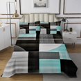 thumbnail image 1 of Erosebridal Modern Abstract Coverlet Set Queen, Geometric Stripe Bedding Set, Minimalst Decor 3 Pieces, 1 of 5