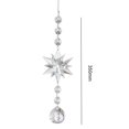 thumbnail image 2 of Crystal Light Catcher Prism Snowflake Wind Chime Hanging Christmas Sundrop (C), 2 of 7
