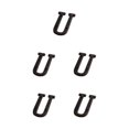 thumbnail image 1 of relayinert Durable And Rustproof Metal House Number Plaque Impeccable Door Decoration Easy To Install Metal Letters House Numbers B17--U 5Set, 1 of 6