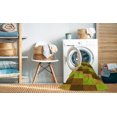 thumbnail image 2 of Ahgly Tapis Rectangulaire Lavable en Machine Intérieur Transitionnel Brun Selle, 7 Pieds x 9 Pieds, 2 of 7