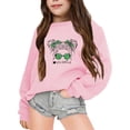 thumbnail image 1 of PMVFHDE Chandails pour Filles Chandails pour Enfants Filles Automne et Hiver Partie Lettre Imprimée Col Rond Manches Longues Chandail Rose, 7-8 Ans, 1 of 6