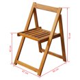 thumbnail image 4 of vidaXL Folding Garden Chairs 2 pcs Solid Acacia Wood, 4 of 4