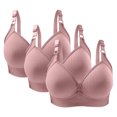 thumbnail image 2 of Bras for Women, 3PC Womans Solid Color Daily Bra Without Steel Ring Gathering Bras, 2 of 3