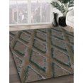 thumbnail image 3 of Ahgly Company Tapis Rond Lavable en Machine Intérieur Transitionnel Marron Chocolat, 8 Pieds Rond, 3 of 7