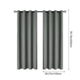 thumbnail image 3 of Cagogo under $5 Blackout Curtains, Blackout Curtains with Grommets, Polyester Pongee Laminated Window Curtains, Perforated Style Sun Protection Curtains, Heat Insulating Soundproof Drapes, 3 of 6