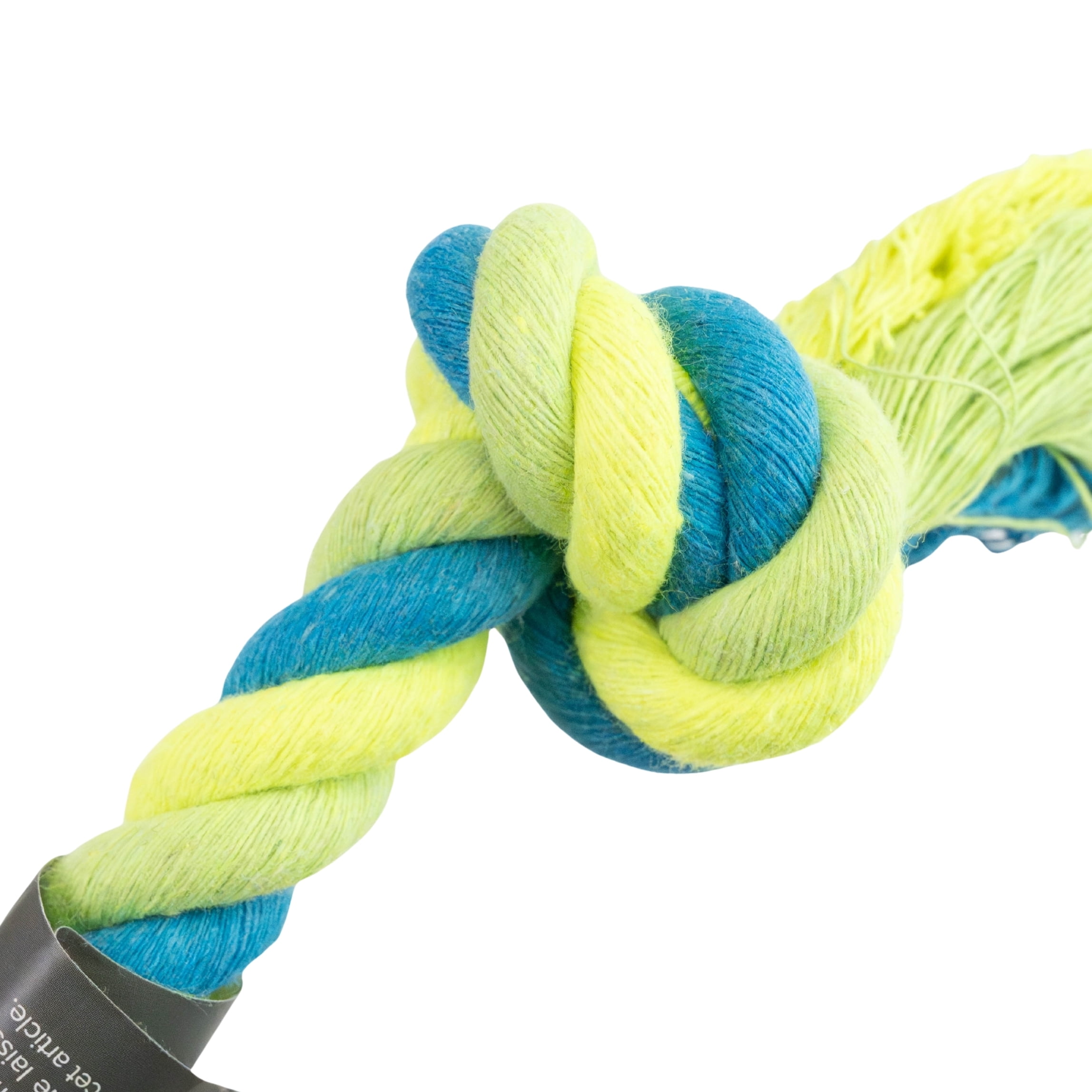 Jouet à mâcher pour chiens One Paw, corde nouée, tir à la corde, vert