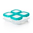 thumbnail image 1 of OXO Tot - Plastic Baby Blocks - Freezer Storage Containers - Teal, 1 of 7
