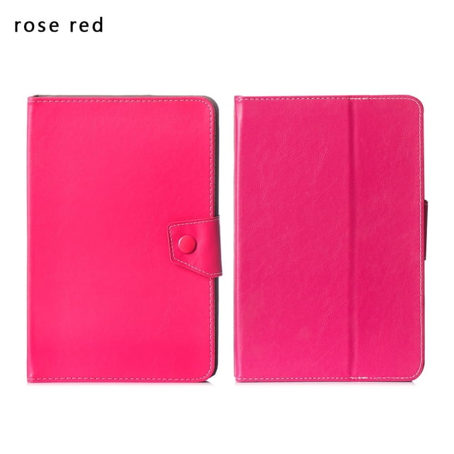 7 8 9 10.1 inch Universal Tablet Case Flip Stand Cover For iPad Samsung Huawei Lenovo Android Hard PC Tablet Protective Shell Rose Red Universal 7 inch