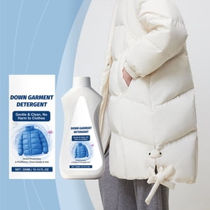 Uscallm Down Jacket Detergent 300ml Gentle Cleaner For Machine And Hand Wash Light-Weight Formula Removes Stains Odors From Jackets Coats Outerwear