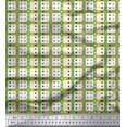 thumbnail image 3 of Soimoi Cotton Voile Fabric Geometric Check Fabric Prints by Yard 56 Inch Wide, 3 of 3