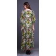 thumbnail image 4 of Bimba Kaftan Long de Plage à Fleurs pour Femmes, Tenue de Plage, Paréo de Bikini, Robe Maxi - S-L, 4 of 5
