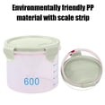 thumbnail image 4 of fheaev With Graduated Round Storage Jars Sealing Jars Plastic Kitchen With Lids Snack Jars Grains Storage Jars Storage Jars Yoghurt Cheese Cake Jars, 4 of 6