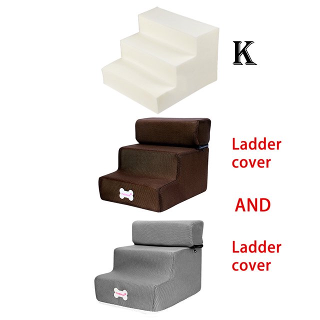 TIMIFIS Dog Pet Stairs Steps New 3 Steps Mesh Pet Non-slip Bottom Stairs And Ladder Cover CombinationFall/Winter