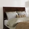 thumbnail image 1 of Portland Queen Sleigh Wood Headboard in Walnut, 1 of 8